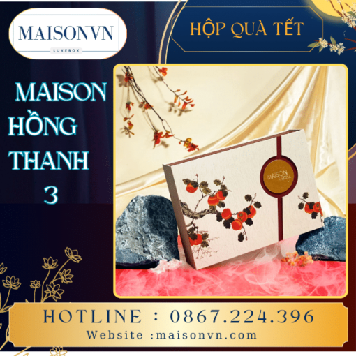 Hộp quà tết mison hồng thanh 3
